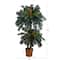 5ft. and 3ft. Potted Double Sago Palm Artificial Tree